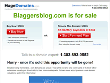 Tablet Screenshot of blaggersblog.com